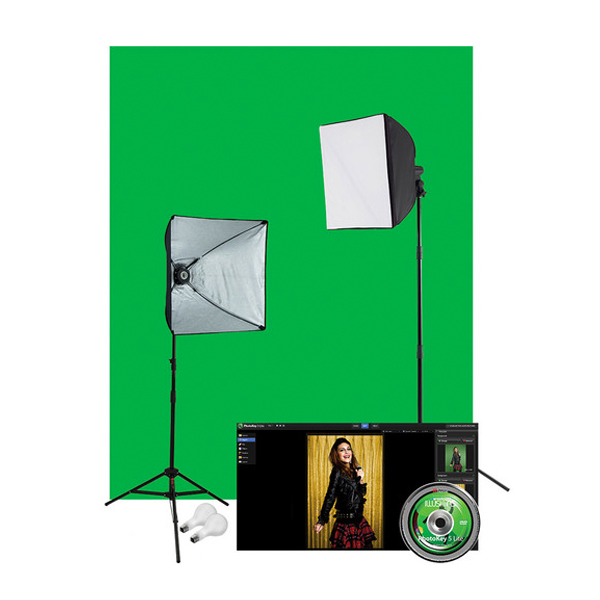 Green Screen Photo Lighting Kit