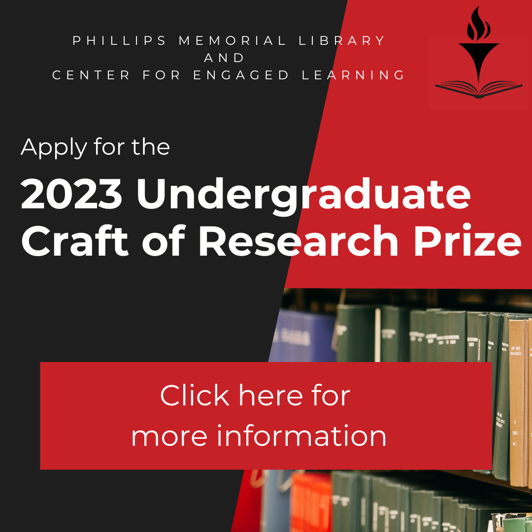 Apply for the 2023 Undergraduate Craft of Research Proze